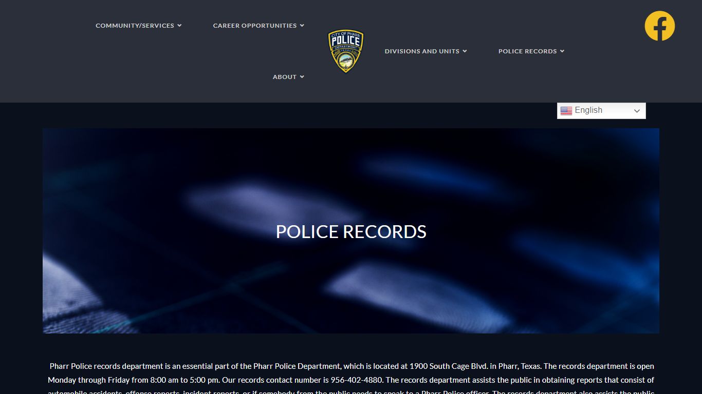 POLICE RECORDS – PharrPD.com